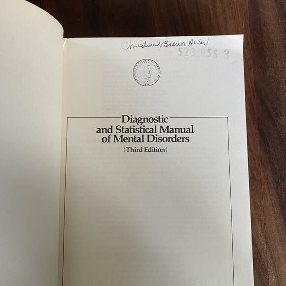 DSM III Diagnostic and Statistical Manual of Mental Disorders Third Edition Book - Picture 3 of 5